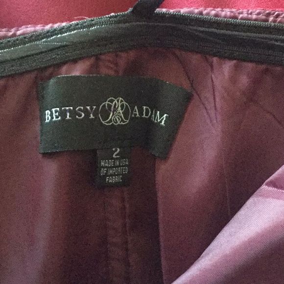 Betsy & Adam Womens Cocktail Dress Strapless Mini - Picture 8 of 9